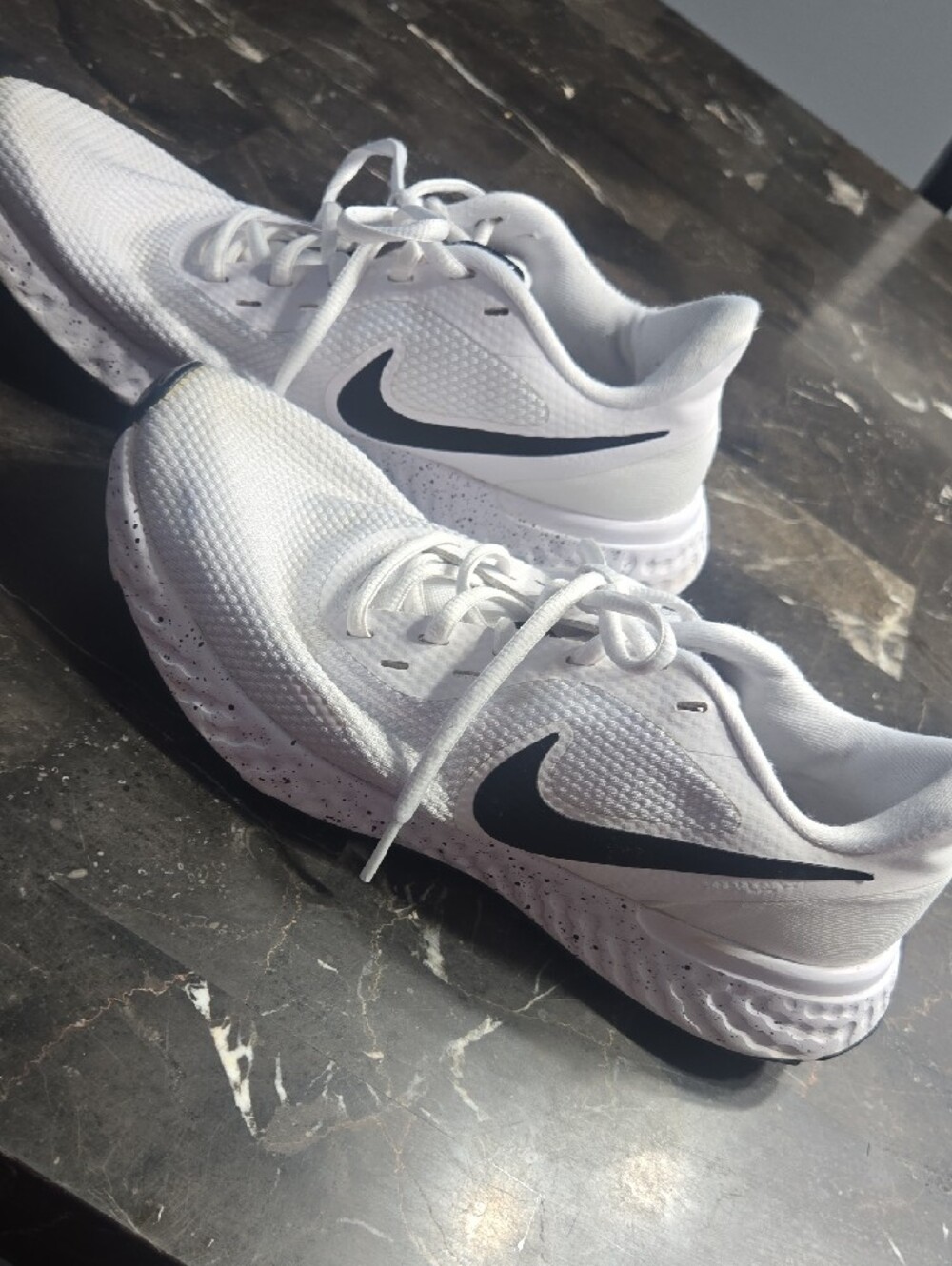 Nike White Women's Athletic Mesh Lace-Up Sneakers - Picture 6 of 10